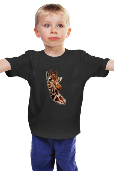 Заказать детскую футболку в Москве. Детская футболка классическая унисекс ЖИРАФик от 50dd - готовые дизайны и нанесение принтов.