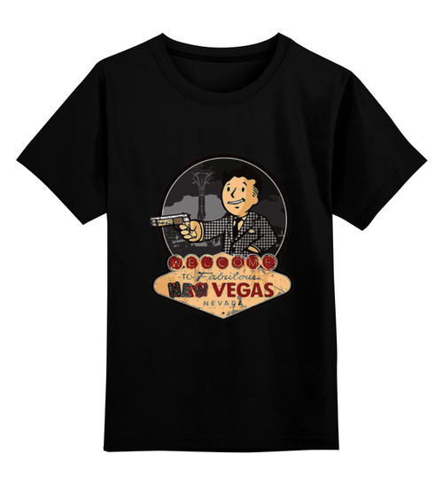 Заказать детскую футболку в Москве. Детская футболка классическая унисекс Welcome to New Vegas от manly94 - готовые дизайны и нанесение принтов.