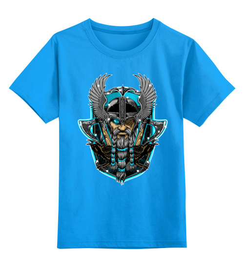 Заказать детскую футболку в Москве. Детская футболка классическая унисекс ✠THE GOD ODIN✠ от balden - готовые дизайны и нанесение принтов.