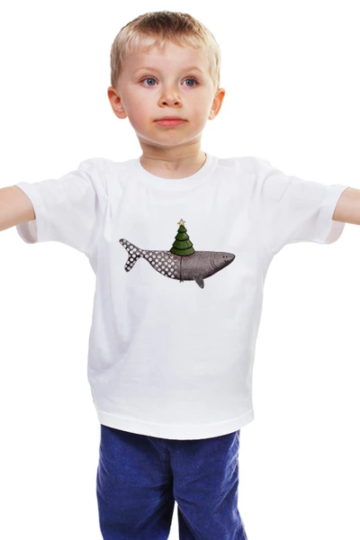 Заказать детскую футболку в Москве. Детская футболка классическая унисекс Акула от Ирина Акельева - готовые дизайны и нанесение принтов.