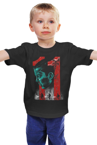 Заказать детскую футболку в Москве. Детская футболка классическая унисекс Элевен от printik - готовые дизайны и нанесение принтов.