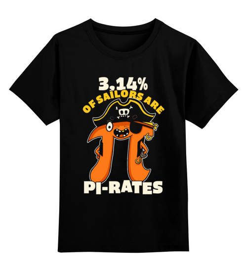 Заказать детскую футболку в Москве. Детская футболка классическая унисекс Пиратик от T-shirt print  - готовые дизайны и нанесение принтов.