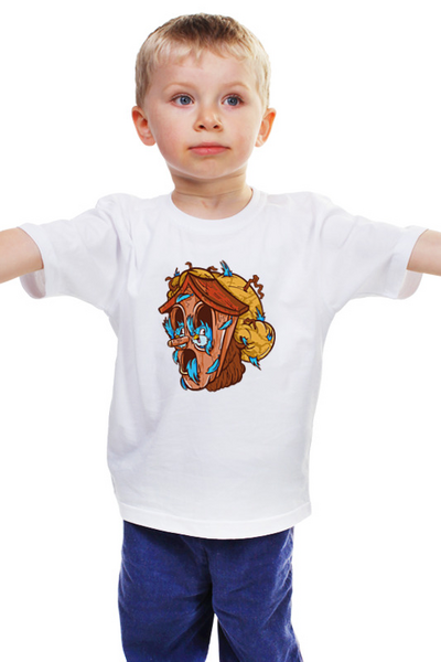 Заказать детскую футболку в Москве. Детская футболка классическая унисекс Pinocchio от ANDREI M - готовые дизайны и нанесение принтов.