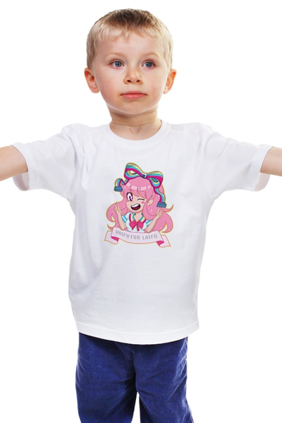 Заказать детскую футболку в Москве. Детская футболка классическая унисекс Девочка от aleks_say - готовые дизайны и нанесение принтов.