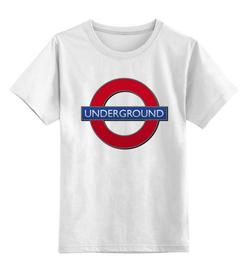 Заказать детскую футболку в Москве. Детская футболка классическая унисекс ☮The London Underground☮ от balden - готовые дизайны и нанесение принтов.