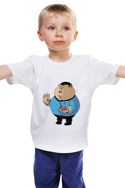 Заказать детскую футболку в Москве. Детская футболка классическая унисекс Fat Spock от priceless - готовые дизайны и нанесение принтов.