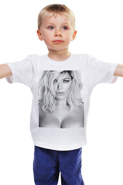 Заказать детскую футболку в Москве. Детская футболка классическая унисекс Fergie от Vladec11 - готовые дизайны и нанесение принтов.