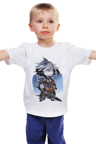 Заказать детскую футболку в Москве. Детская футболка классическая унисекс Воин с оружием от aleks_say - готовые дизайны и нанесение принтов.