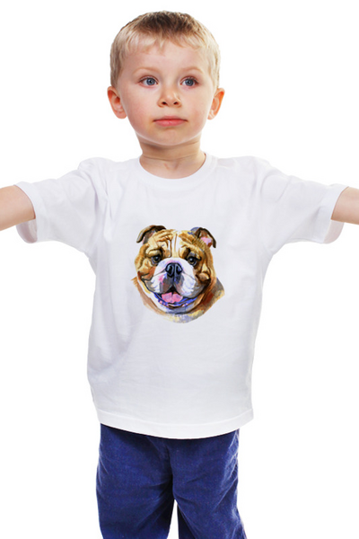 Заказать детскую футболку в Москве. Детская футболка классическая унисекс  Собачка от THE_NISE  - готовые дизайны и нанесение принтов.