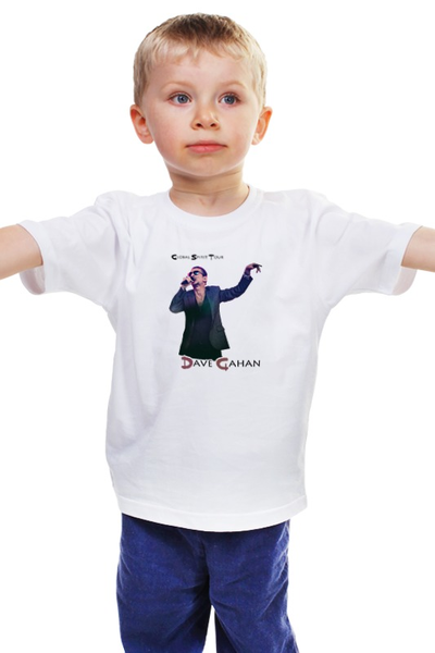 Заказать детскую футболку в Москве. Детская футболка классическая унисекс Depeche Mode Spirit Tour от Black Pimpf - готовые дизайны и нанесение принтов.