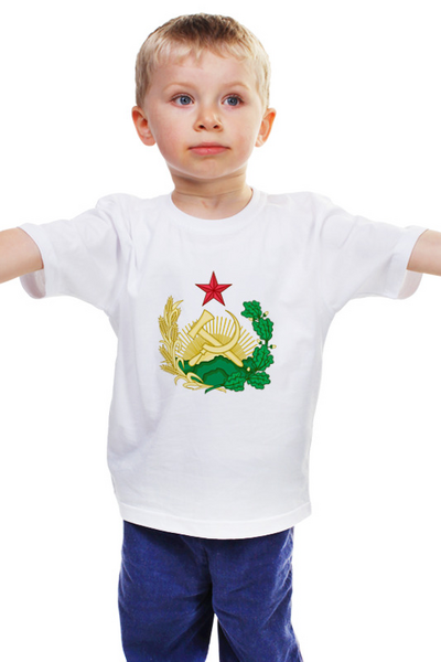 Заказать детскую футболку в Москве. Детская футболка классическая унисекс Серп и молот от THE_NISE  - готовые дизайны и нанесение принтов.