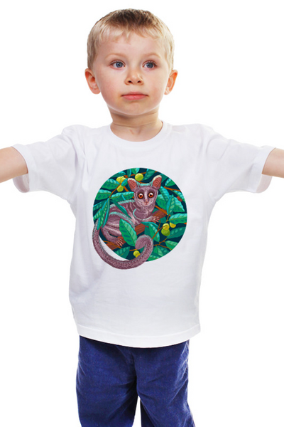 Заказать детскую футболку в Москве. Детская футболка классическая унисекс ☀Тарсиер☀ от balden - готовые дизайны и нанесение принтов.