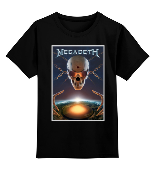 Заказать детскую футболку в Москве. Детская футболка классическая унисекс Megadeth Band от Leichenwagen - готовые дизайны и нанесение принтов.