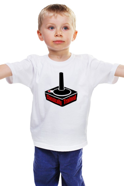 Заказать детскую футболку в Москве. Детская футболка классическая унисекс Джойстик  от fanart - готовые дизайны и нанесение принтов.