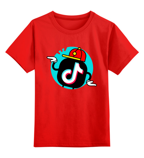 Заказать детскую футболку в Москве. Детская футболка классическая унисекс Tik Tok(тик ток)  от T-shirt print  - готовые дизайны и нанесение принтов.