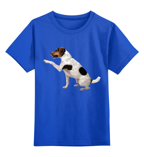 Заказать детскую футболку в Москве. Детская футболка классическая унисекс Собака - Halden Hound от BAD OWL - готовые дизайны и нанесение принтов.