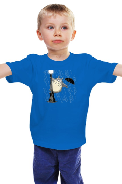 Заказать детскую футболку в Москве. Детская футболка классическая унисекс Поющий под дождём от totorian - готовые дизайны и нанесение принтов.