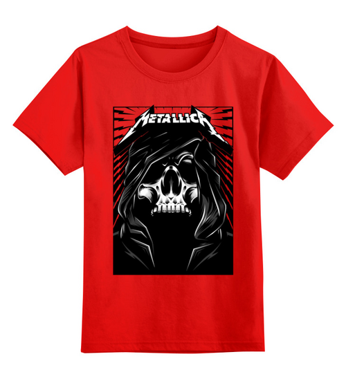 Заказать детскую футболку в Москве. Детская футболка классическая унисекс ❖ Metallica ❖ от balden - готовые дизайны и нанесение принтов.