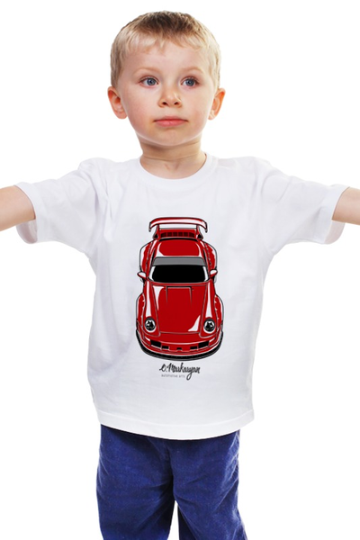 Заказать детскую футболку в Москве. Детская футболка классическая унисекс RWB Porsche от Oleg Markaryan - готовые дизайны и нанесение принтов.