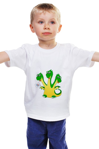 Заказать детскую футболку в Москве. Детская футболка классическая унисекс драконы от nmsi - готовые дизайны и нанесение принтов.