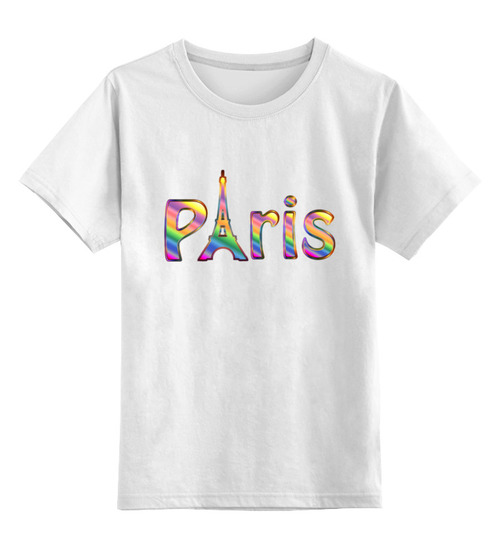 Заказать детскую футболку в Москве. Детская футболка классическая унисекс Paris от THE_NISE  - готовые дизайны и нанесение принтов.