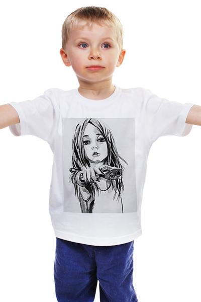 Заказать детскую футболку в Москве. Детская футболка классическая унисекс Killer от rezonato23 - готовые дизайны и нанесение принтов.