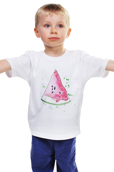 Заказать детскую футболку в Москве. Детская футболка классическая унисекс Арбуз от Мария Наумова - готовые дизайны и нанесение принтов.