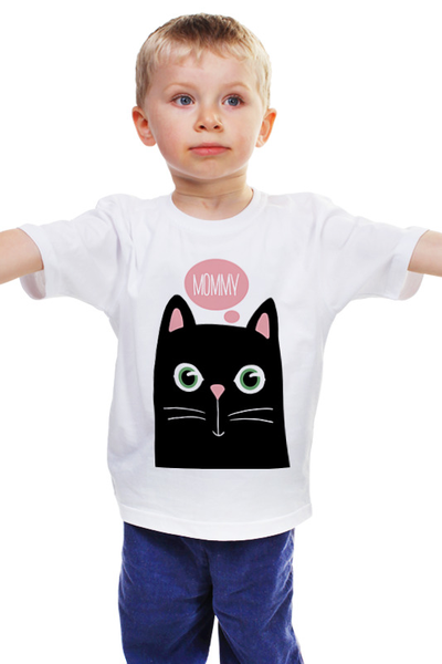 Заказать детскую футболку в Москве. Детская футболка классическая унисекс Mommy! от Alexandra Manakova - готовые дизайны и нанесение принтов.