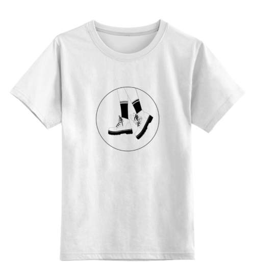 Заказать детскую футболку в Москве. Детская футболка классическая унисекс Ботинки от Ольга Карц - готовые дизайны и нанесение принтов.