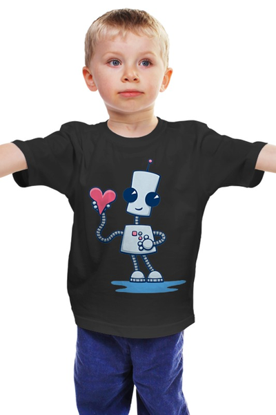 Заказать детскую футболку в Москве. Детская футболка классическая унисекс Робот от Yaroslava - готовые дизайны и нанесение принтов.