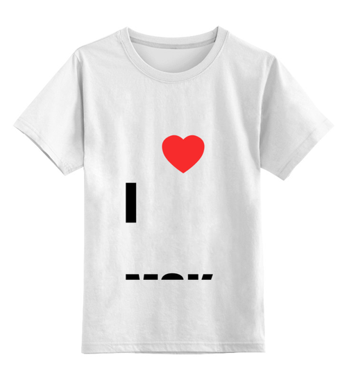 Заказать детскую футболку в Москве. Детская футболка классическая унисекс i love msk от olala - готовые дизайны и нанесение принтов.