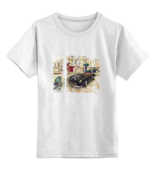 Заказать детскую футболку в Москве. Детская футболка классическая унисекс Car Vintage от Abstractiya - готовые дизайны и нанесение принтов.