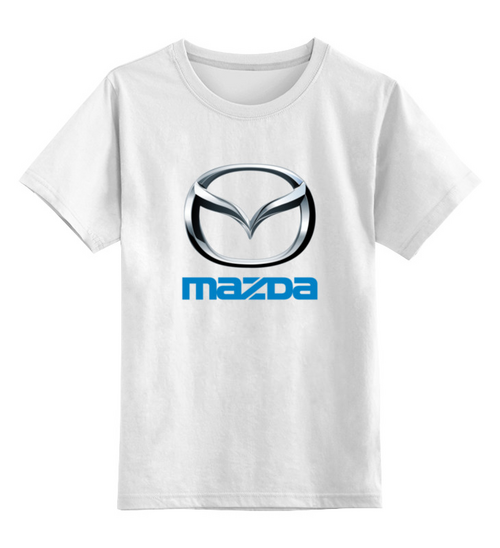 Заказать детскую футболку в Москве. Детская футболка классическая унисекс MAZDA от DESIGNER   - готовые дизайны и нанесение принтов.