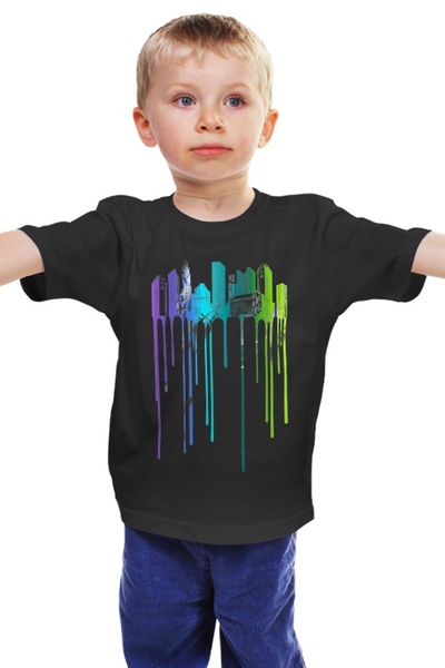 Заказать детскую футболку в Москве. Детская футболка классическая унисекс Graffiti от denis01001 - готовые дизайны и нанесение принтов.