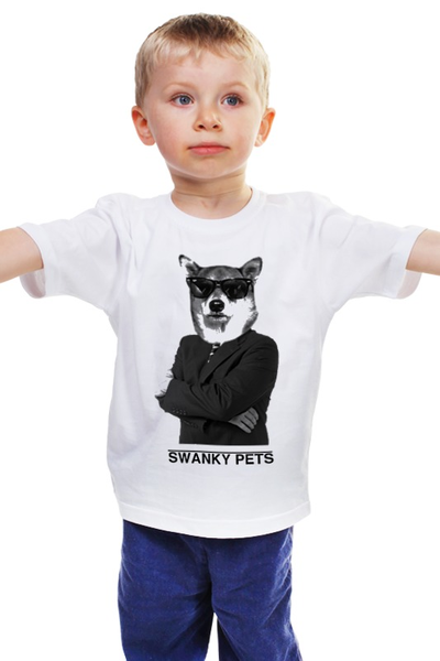 Заказать детскую футболку в Москве. Детская футболка классическая унисекс Шарик из коллекции SWANKY PETS от DesertHawk - готовые дизайны и нанесение принтов.