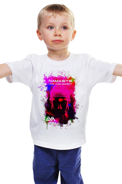 Заказать детскую футболку в Москве. Детская футболка классическая унисекс Арт Будда от byEVA.ru - готовые дизайны и нанесение принтов.