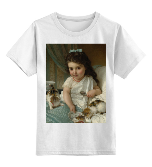 Заказать детскую футболку в Москве. Детская футболка классическая унисекс Завтрак (Эмиль Мюнье) от trend - готовые дизайны и нанесение принтов.