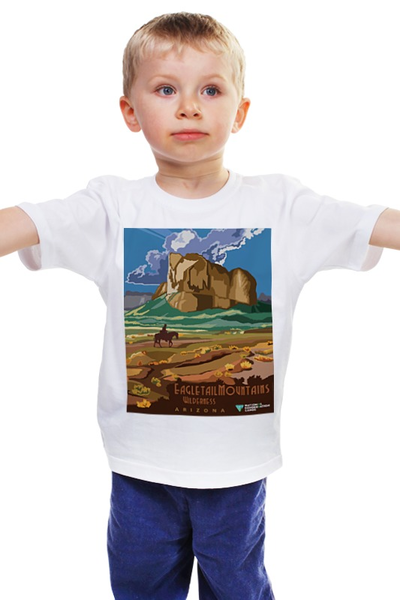 Заказать детскую футболку в Москве. Детская футболка классическая унисекс ретро плакат от CoolDesign - готовые дизайны и нанесение принтов.