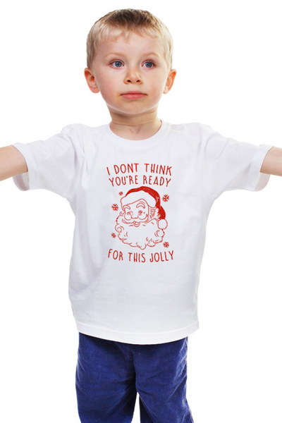 Заказать детскую футболку в Москве. Детская футболка классическая унисекс Дед Мороз. Новый год от geekbox - готовые дизайны и нанесение принтов.