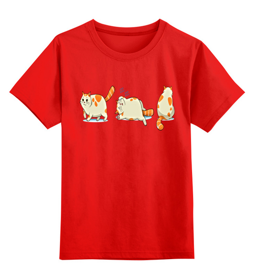 Заказать детскую футболку в Москве. Детская футболка классическая унисекс Три кота от T-shirt print  - готовые дизайны и нанесение принтов.
