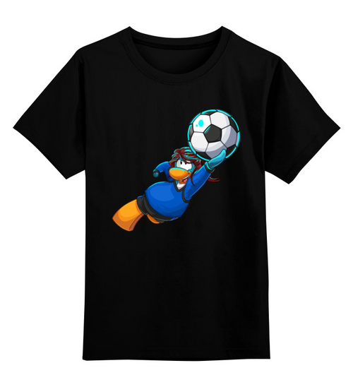 Заказать детскую футболку в Москве. Детская футболка классическая унисекс Футболист   от ПРИНТЫ ПЕЧАТЬ  - готовые дизайны и нанесение принтов.