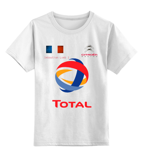 Заказать детскую футболку в Москве. Детская футболка классическая унисекс WRC Sebastian Loeb от Illson Pride - готовые дизайны и нанесение принтов.