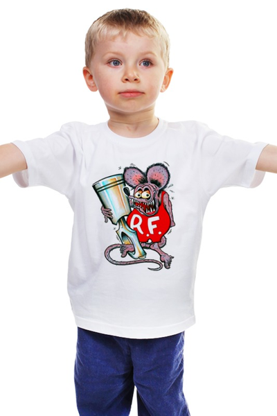 Заказать детскую футболку в Москве. Детская футболка классическая унисекс Evil Mouse от Leichenwagen - готовые дизайны и нанесение принтов.