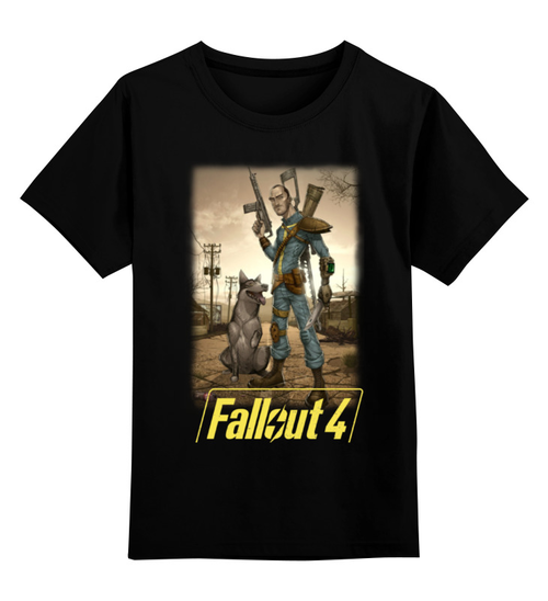 Заказать детскую футболку в Москве. Детская футболка классическая унисекс Fallout 4 от Curipopik - готовые дизайны и нанесение принтов.