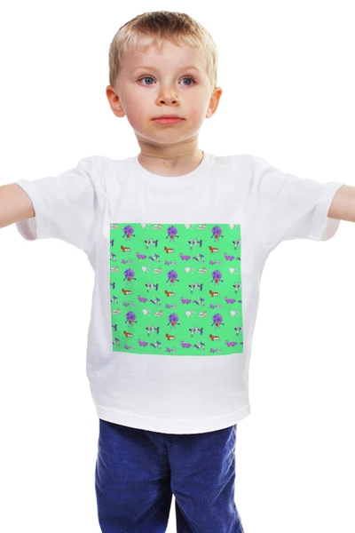 Заказать детскую футболку в Москве. Детская футболка классическая унисекс Мороженое  от Мария Михалева - готовые дизайны и нанесение принтов.