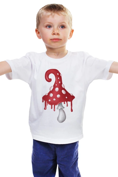 Заказать детскую футболку в Москве. Детская футболка классическая унисекс Мухомор течет от al_borisova@yahoo.com - готовые дизайны и нанесение принтов.
