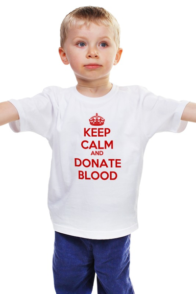 Заказать детскую футболку в Москве. Детская футболка классическая унисекс Keep Calm Art от Leichenwagen - готовые дизайны и нанесение принтов.