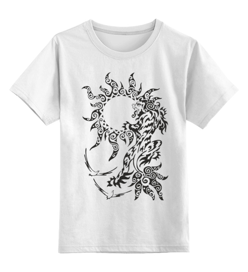 Заказать детскую футболку в Москве. Детская футболка классическая унисекс Снежный Лев от taalina - готовые дизайны и нанесение принтов.