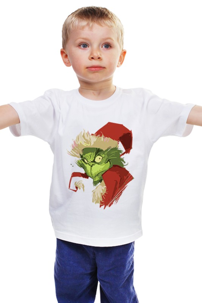Заказать детскую футболку в Москве. Детская футболка классическая унисекс Гринч | Grinch от jabberhead - готовые дизайны и нанесение принтов.