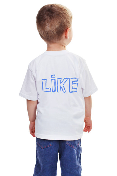 Заказать детскую футболку в Москве. Детская футболка классическая унисекс LIKEE от robus - готовые дизайны и нанесение принтов.
